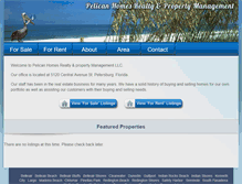 Tablet Screenshot of pelicanhomesrealty.com